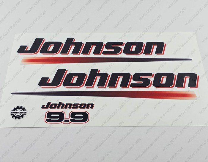 Johnson 9.9HP Two Stroke Outboard Decal Kit